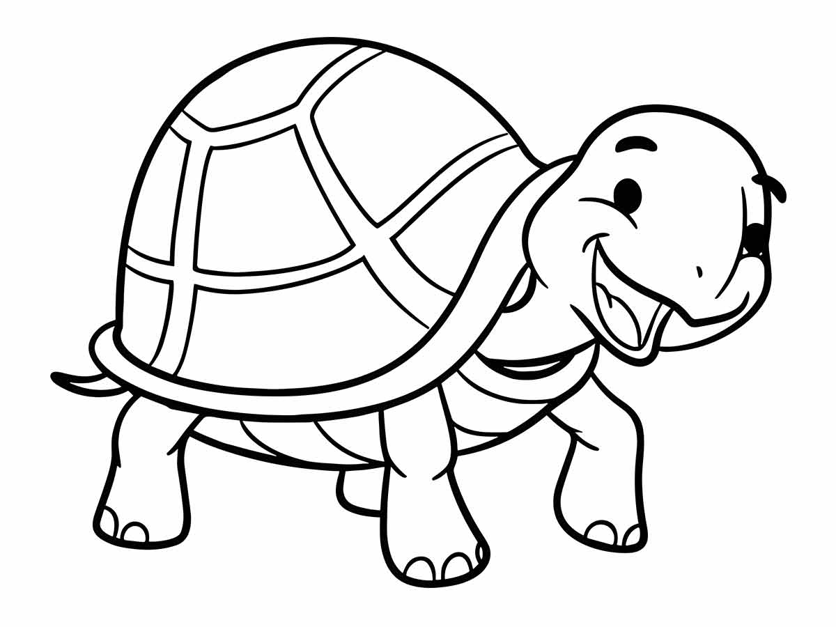 Turtle coloring page (2)