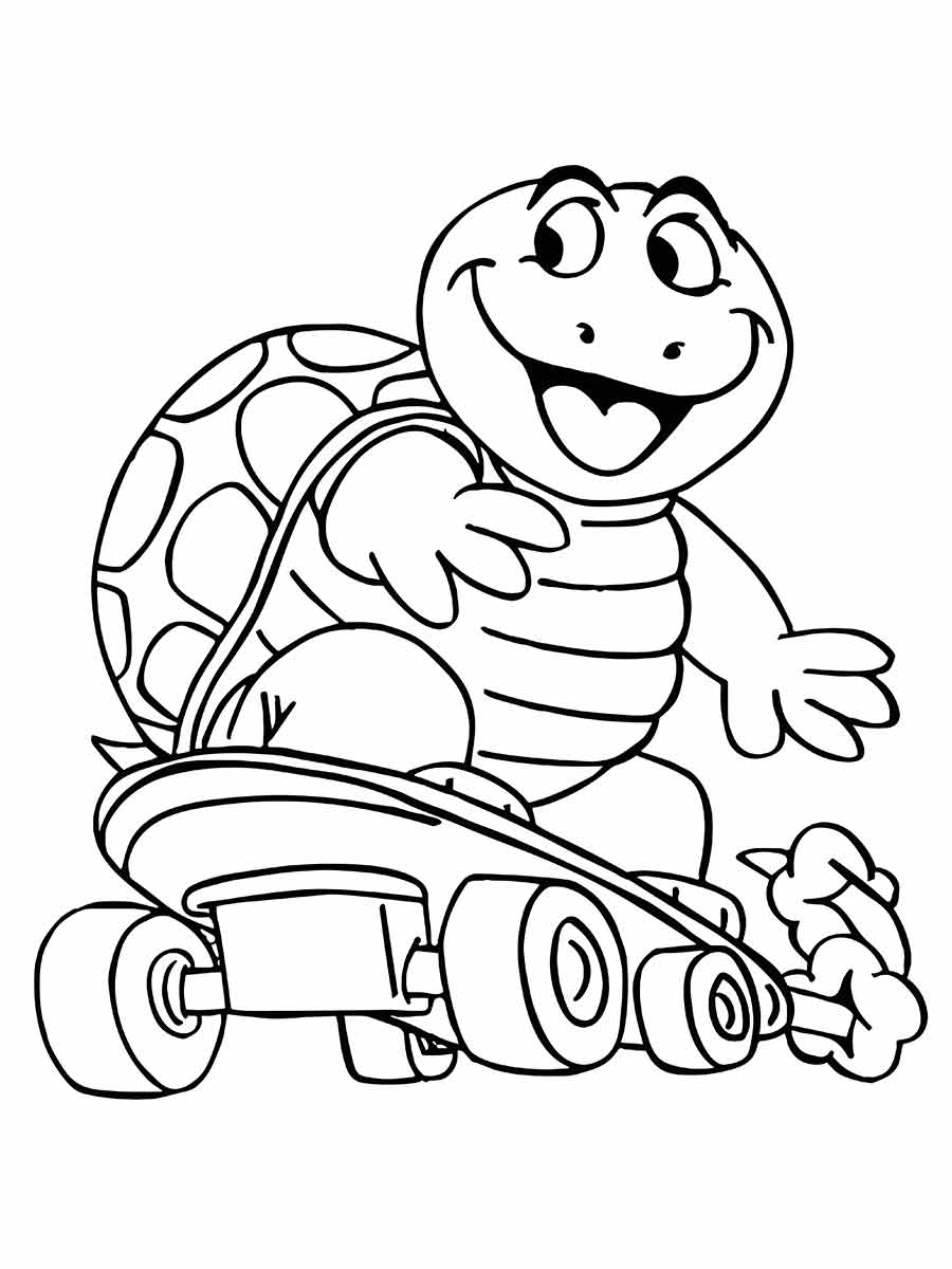 Turtle coloring page (31)