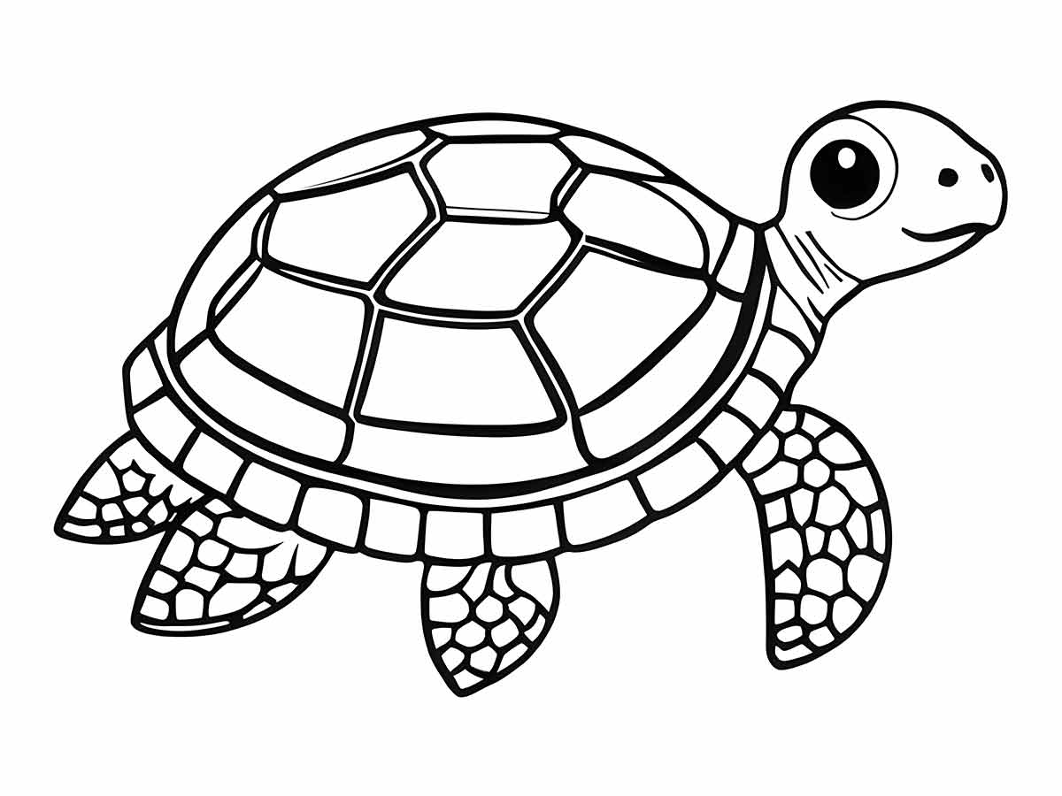 Turtle coloring page (33)