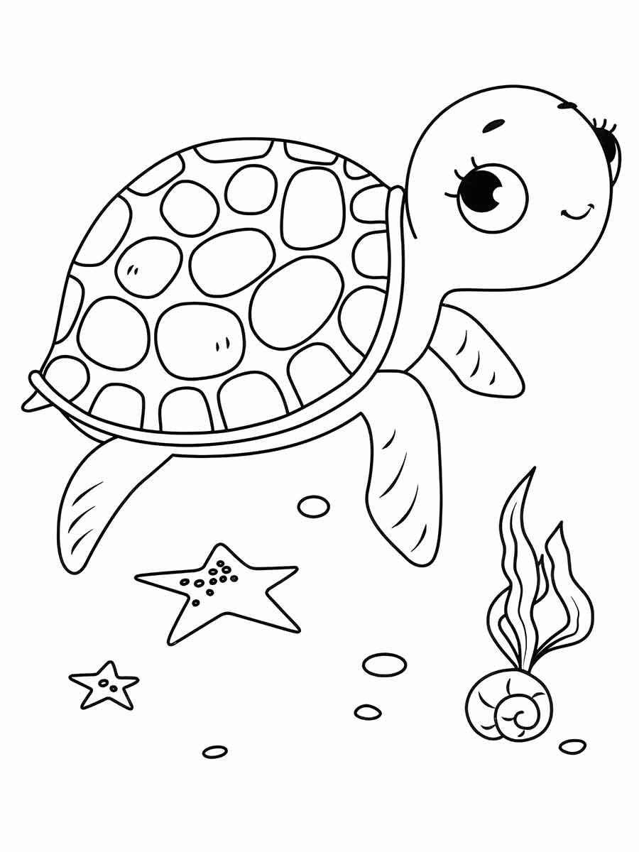 Turtle coloring page (35)