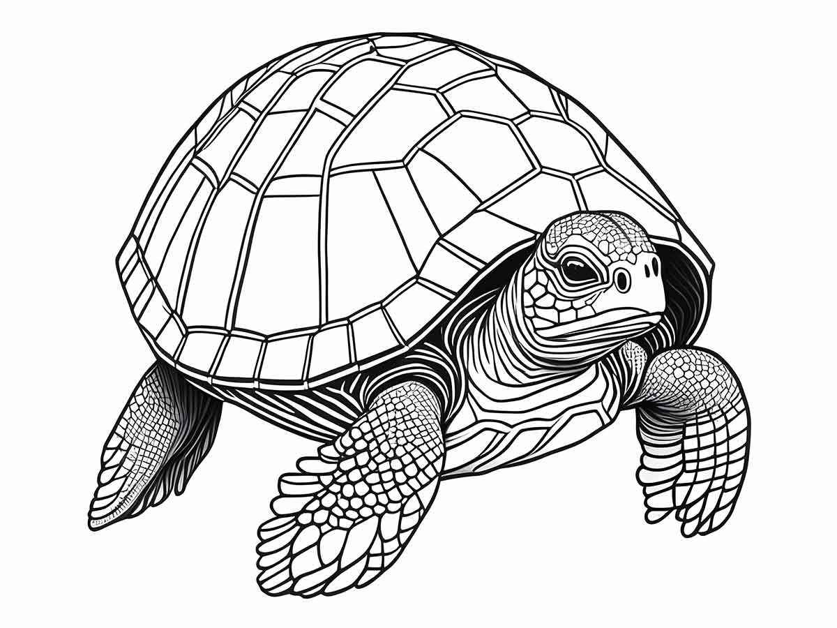 Turtle coloring page (41)