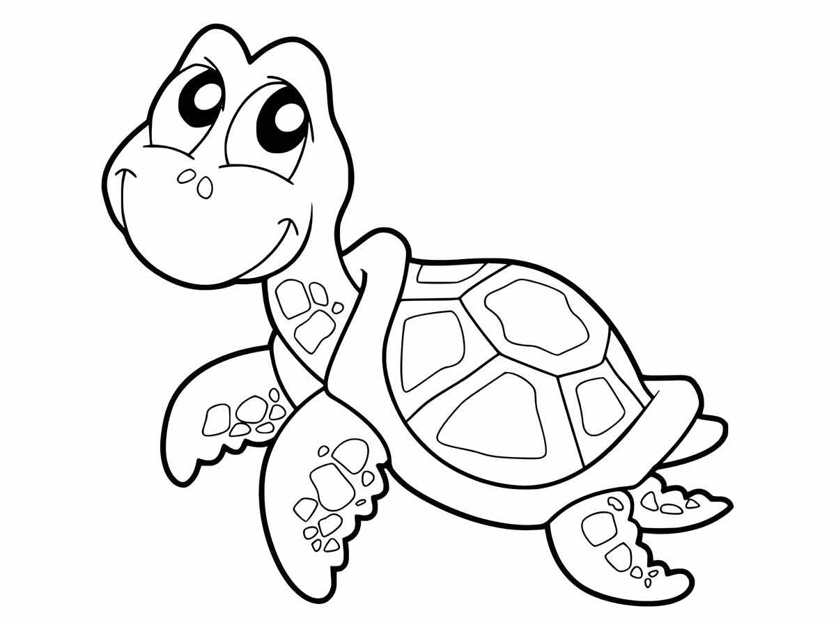 Turtle coloring page (7)