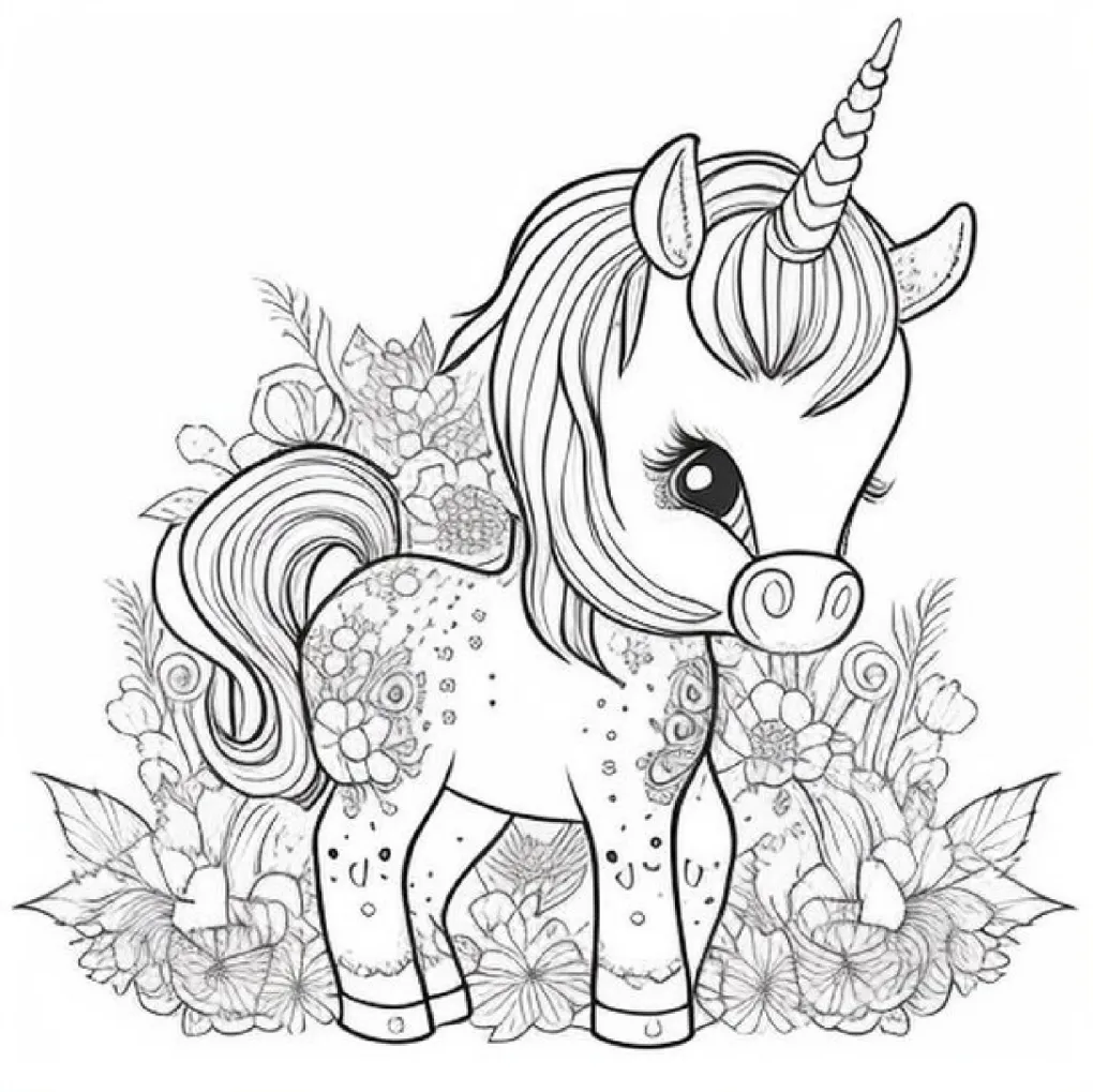 Unicorn coloring page (17)