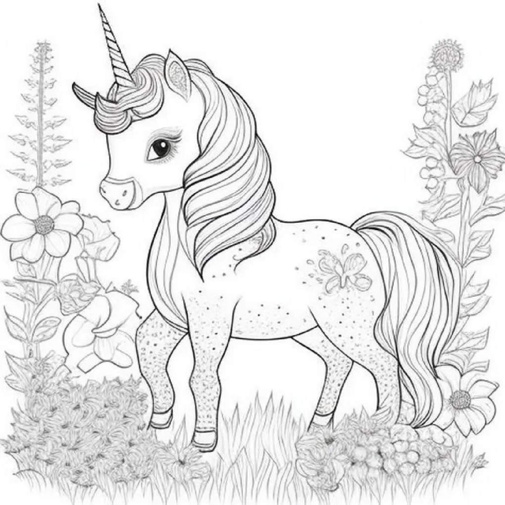 Unicorn coloring page (21)