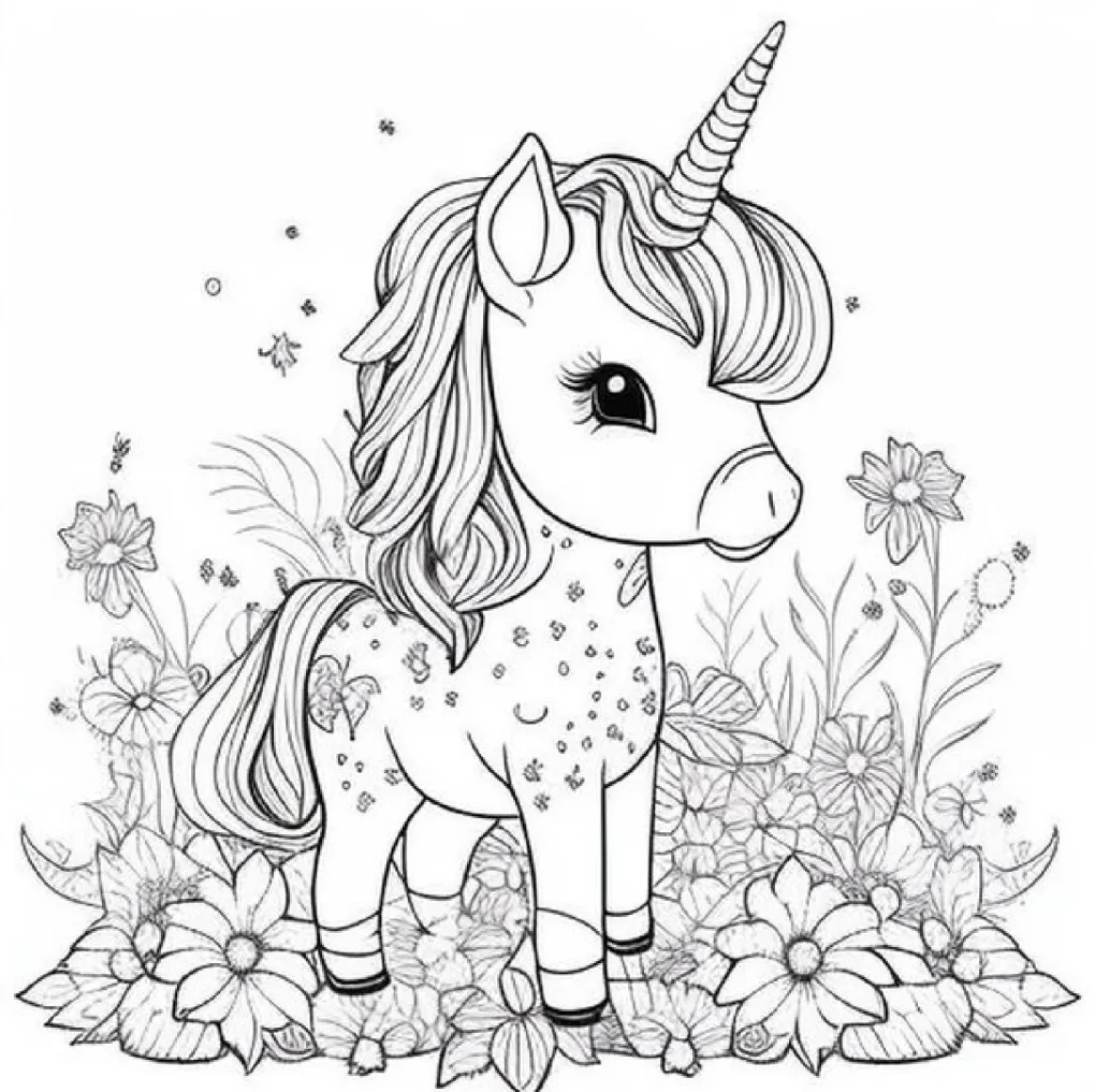 Unicorn coloring page (25)