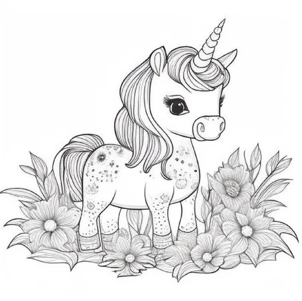 Unicorn coloring page (26)