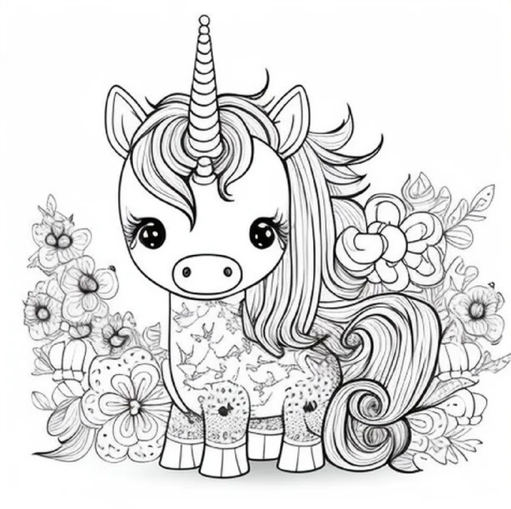 Unicorn coloring page (27)