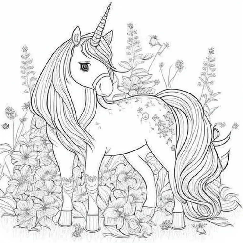 Unicorn coloring page (29)