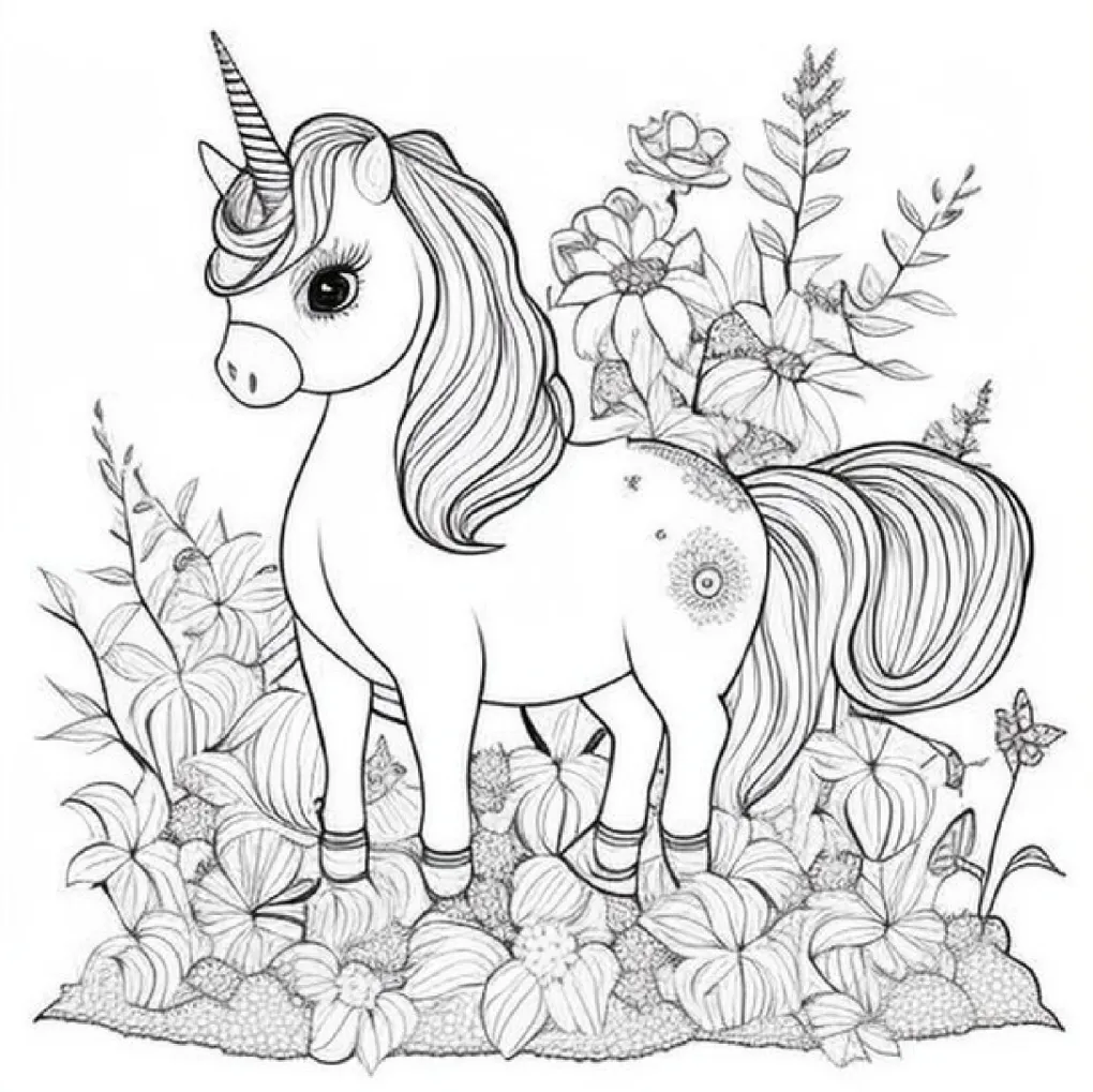 Unicorn coloring page (40)