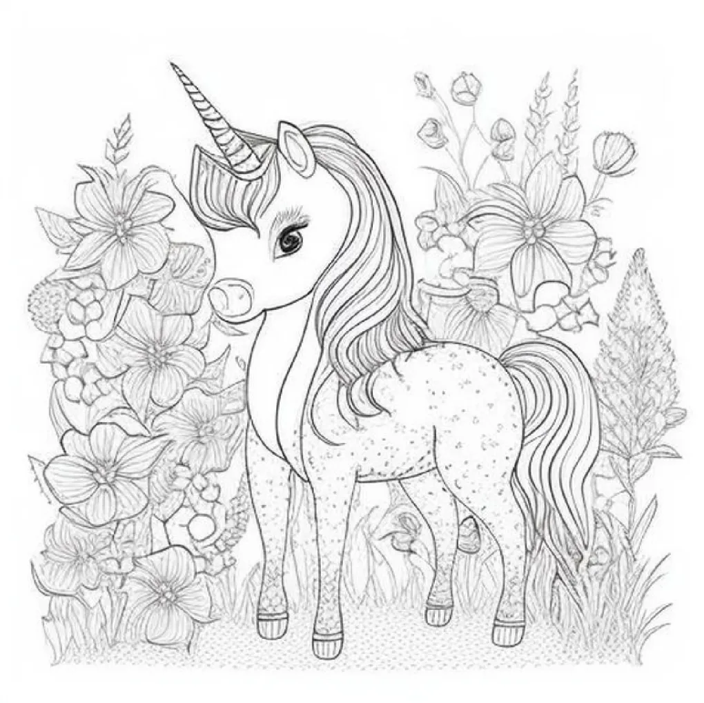 Unicorn coloring page (42)