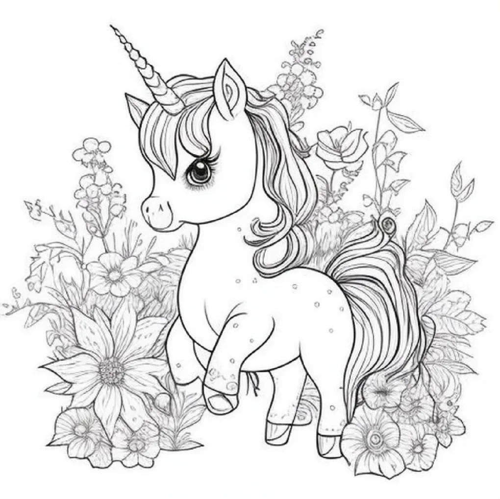 Unicorn coloring page (47)