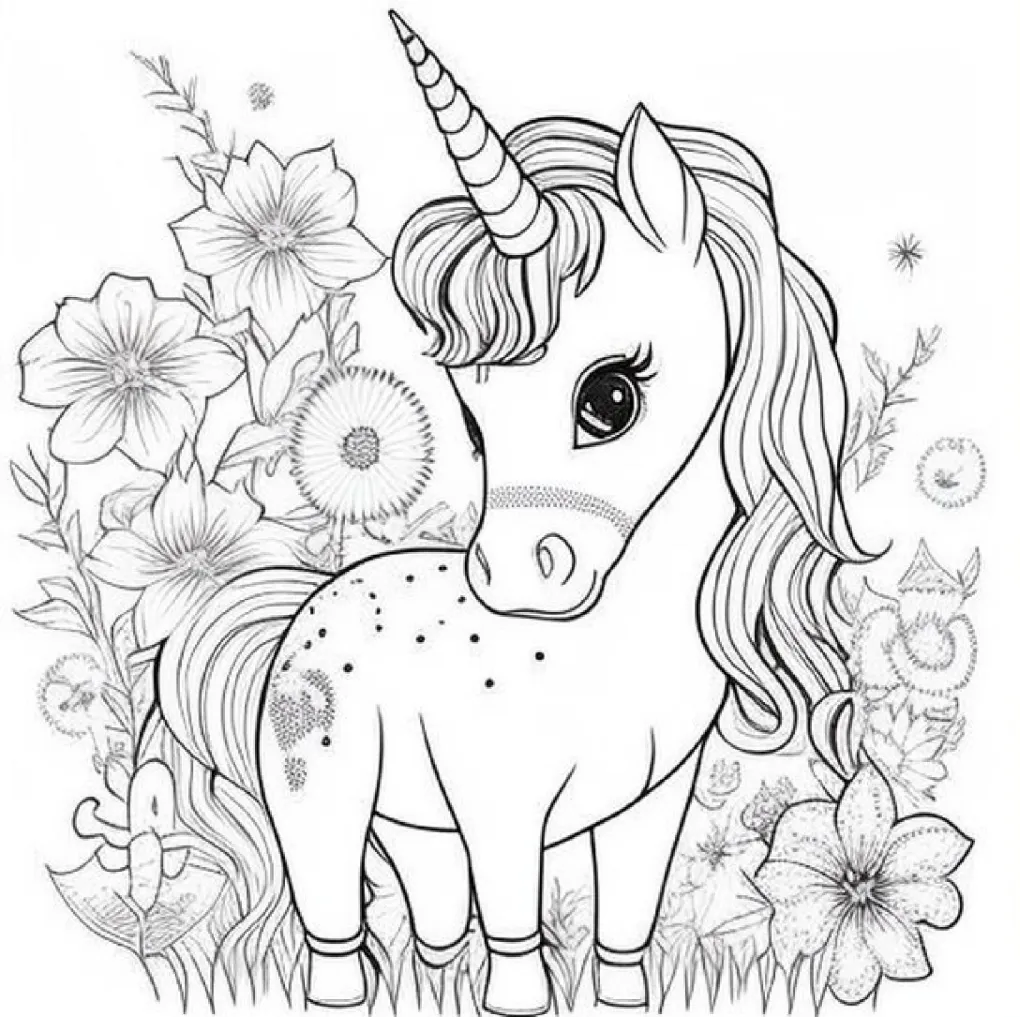 Unicorn coloring page (54)