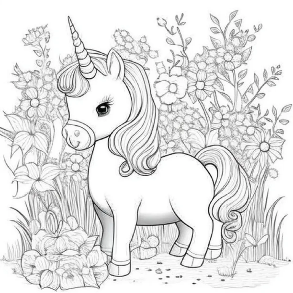 Unicorn coloring page (55)