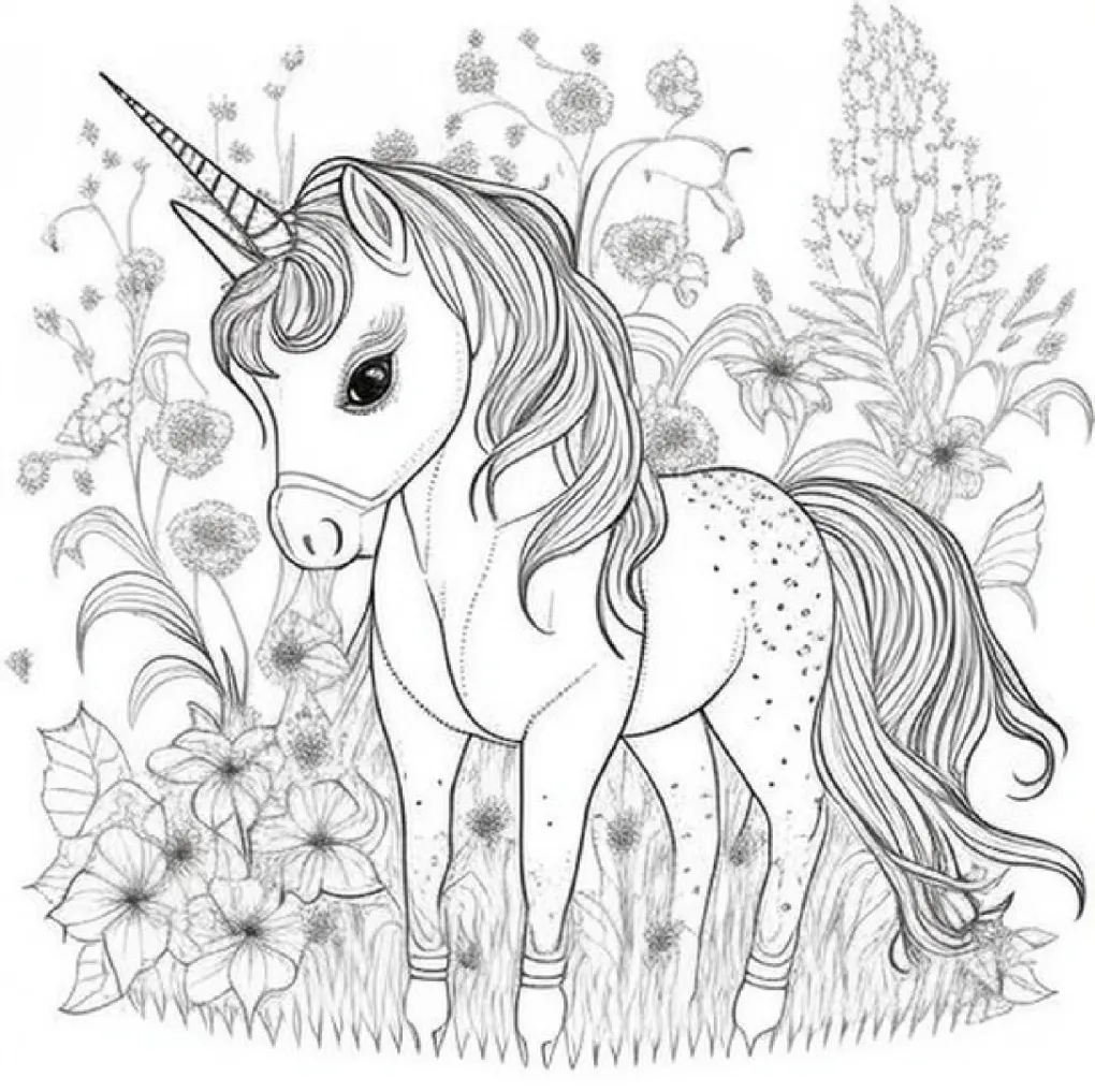 Unicorn coloring page (56)