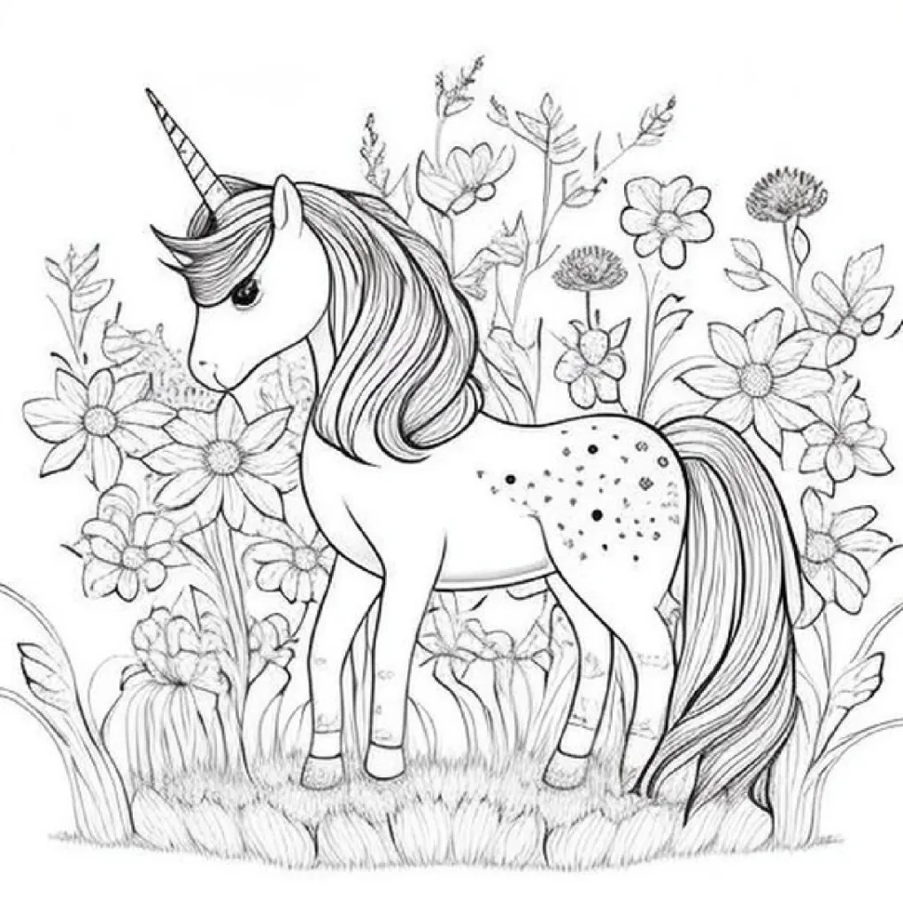 Unicorn coloring page (60)