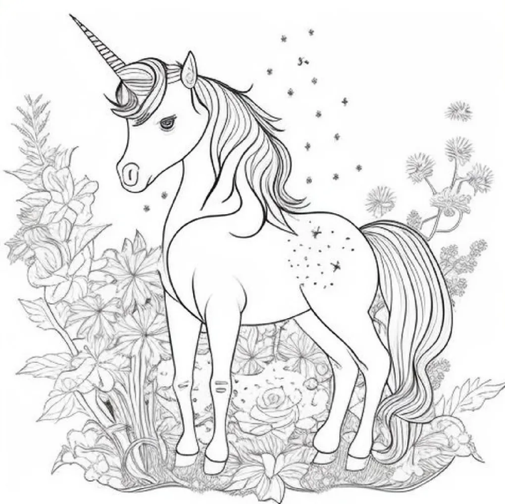 Unicorn coloring page (62)