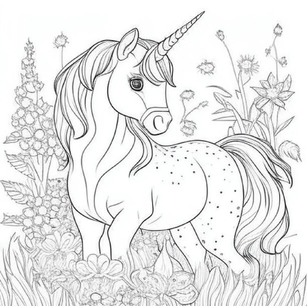 Unicorn coloring page (64)