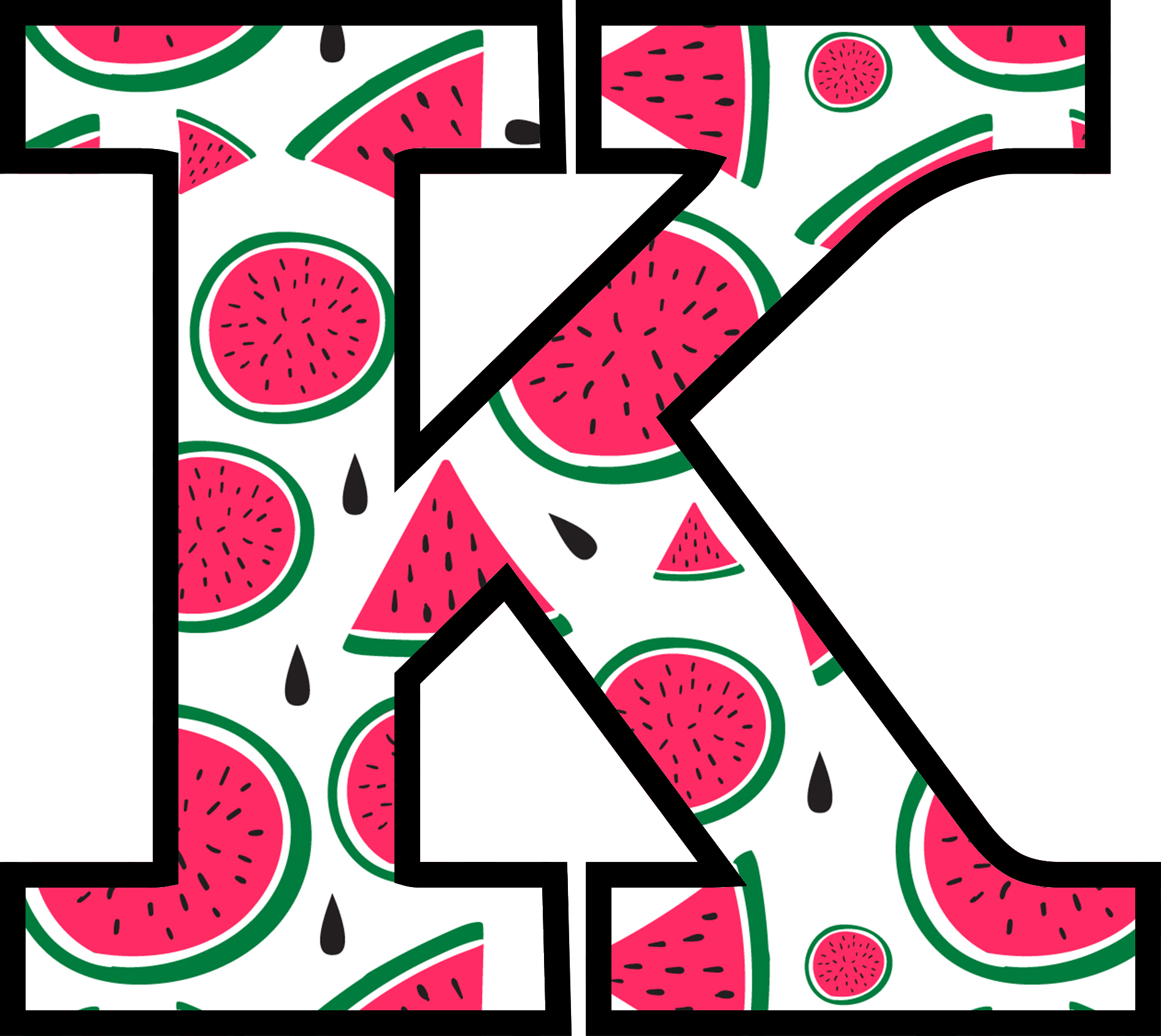 Watermelon Alphabet (11)