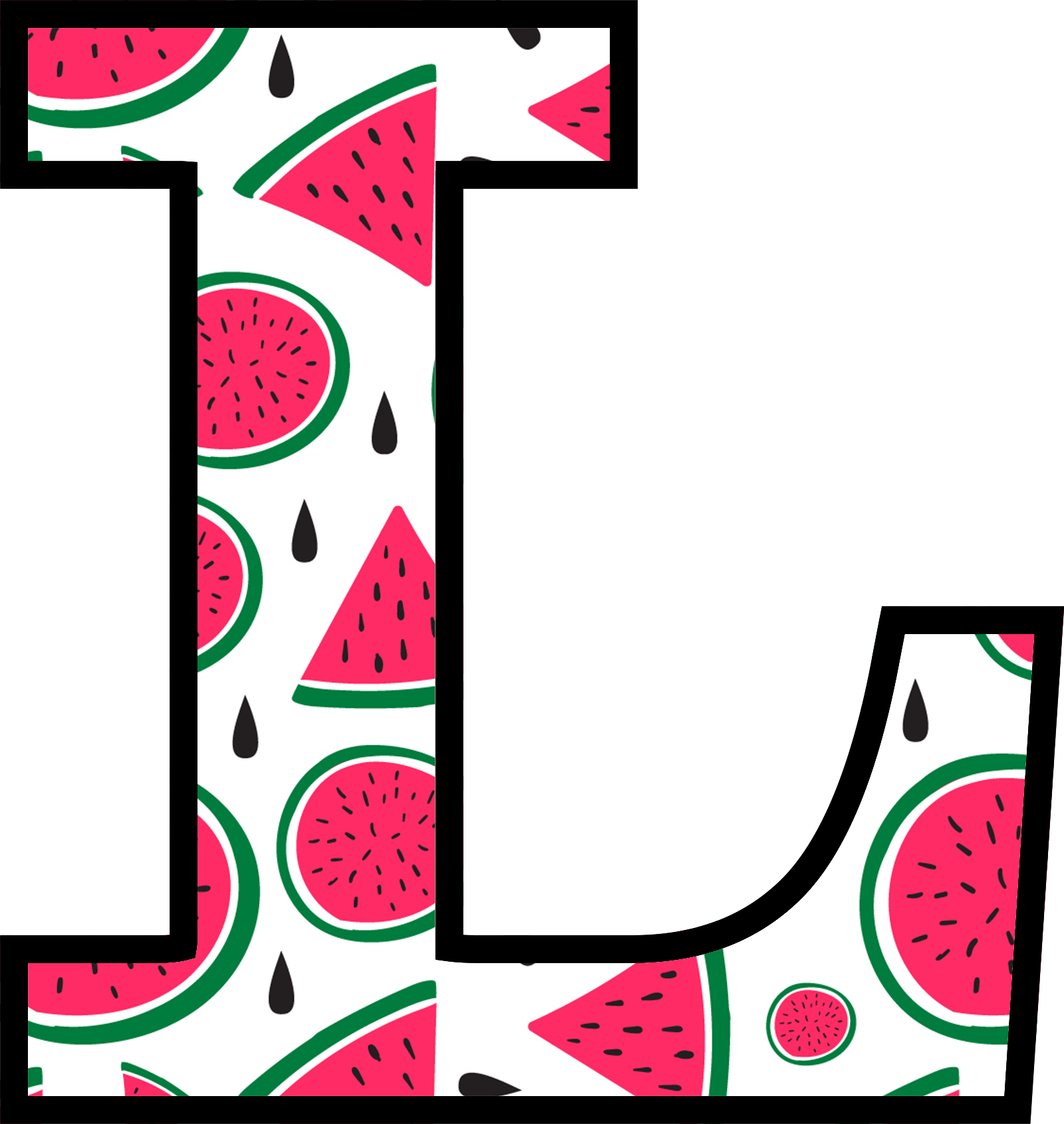 Watermelon Alphabet (12)