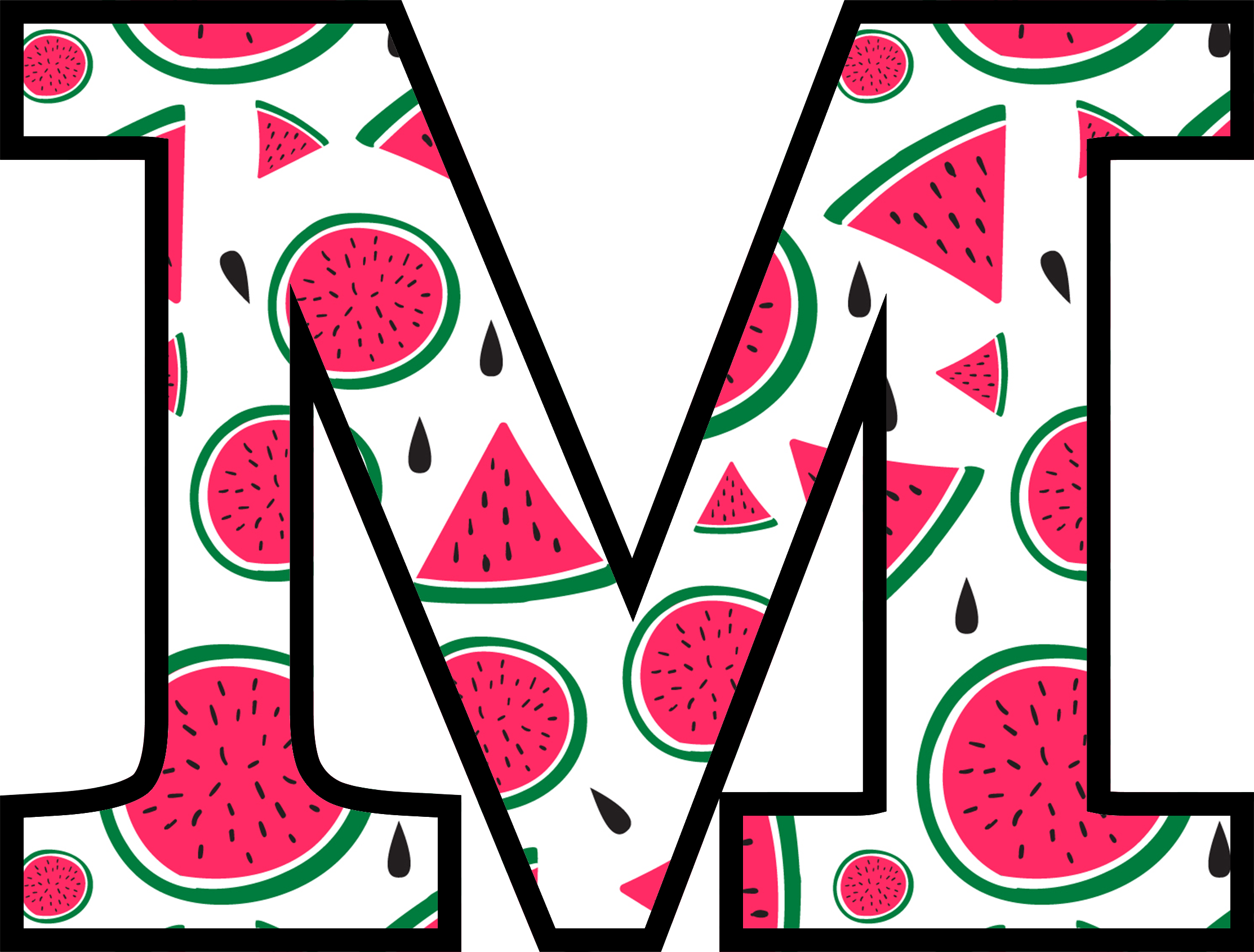 Watermelon Alphabet (13)