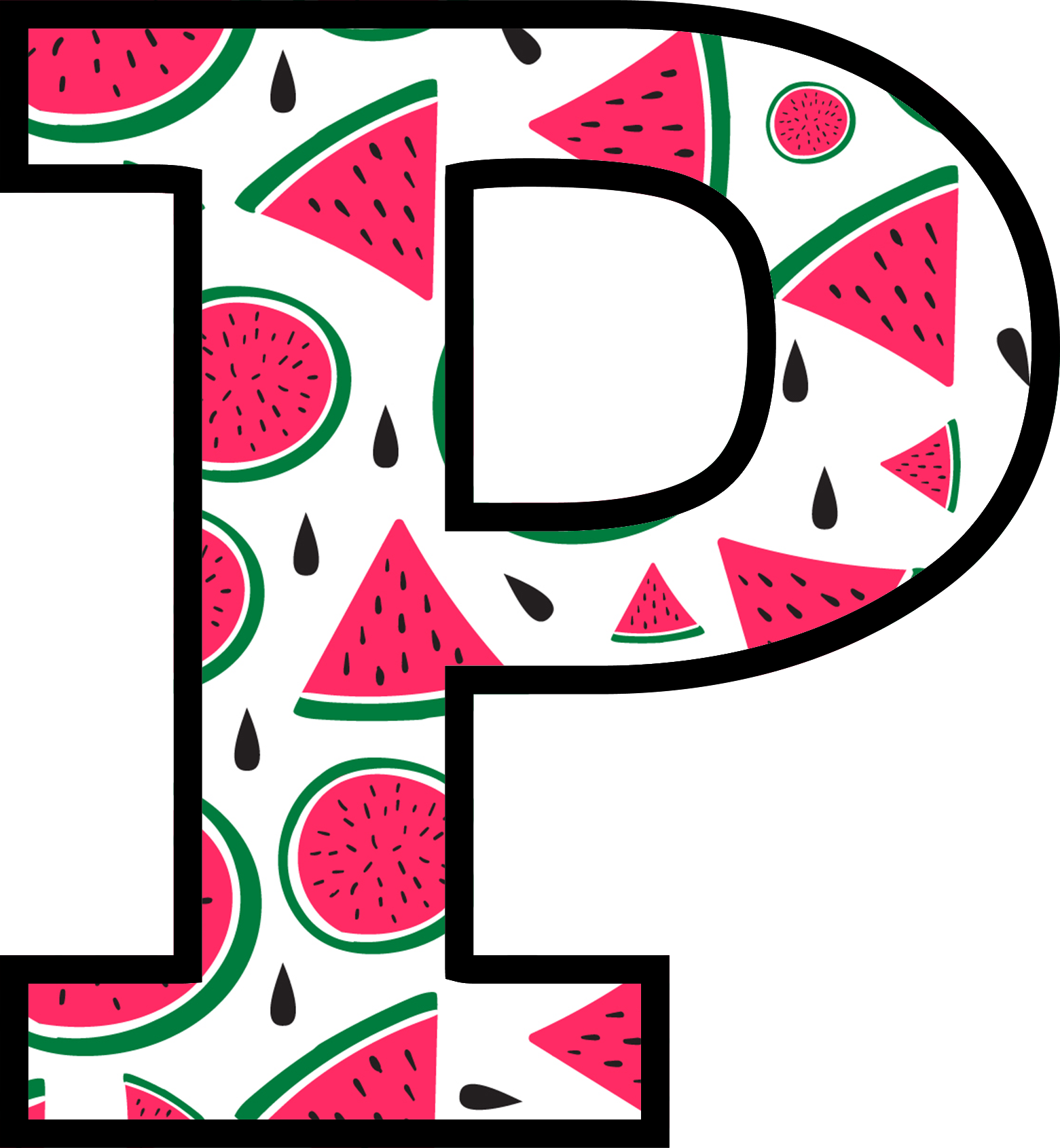 Watermelon Alphabet (17)