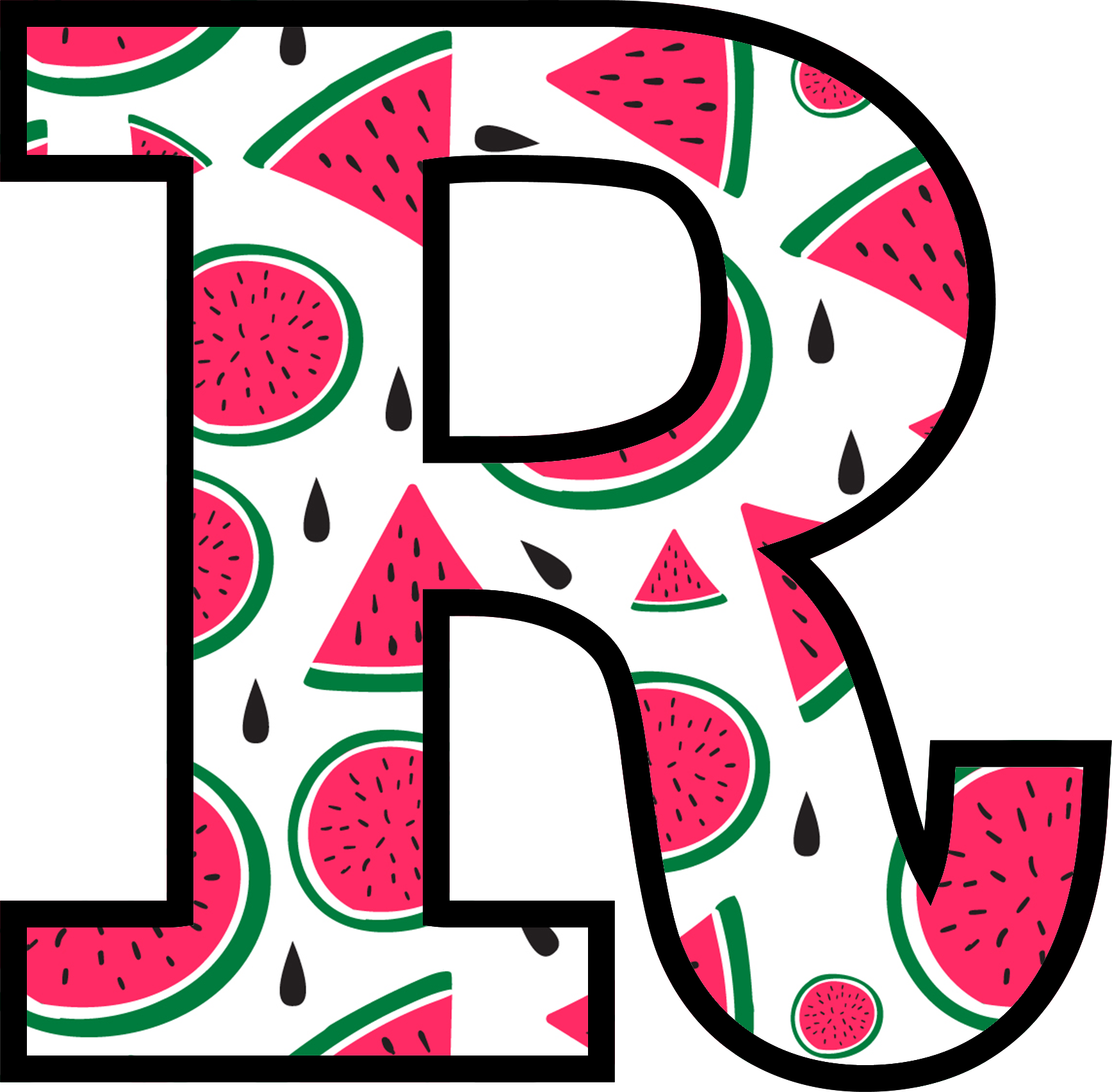 Watermelon Alphabet (19)