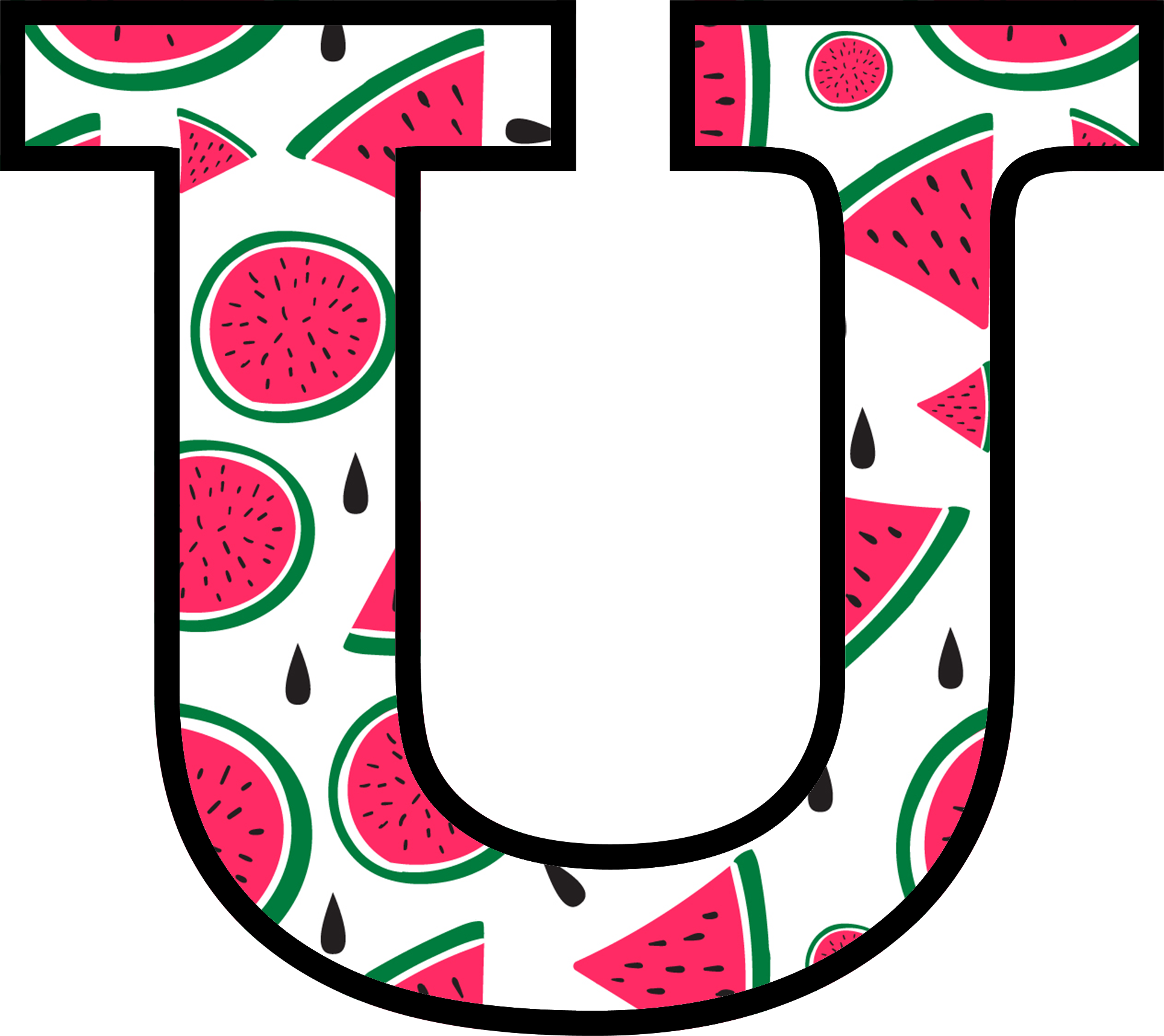 Watermelon Alphabet (22)