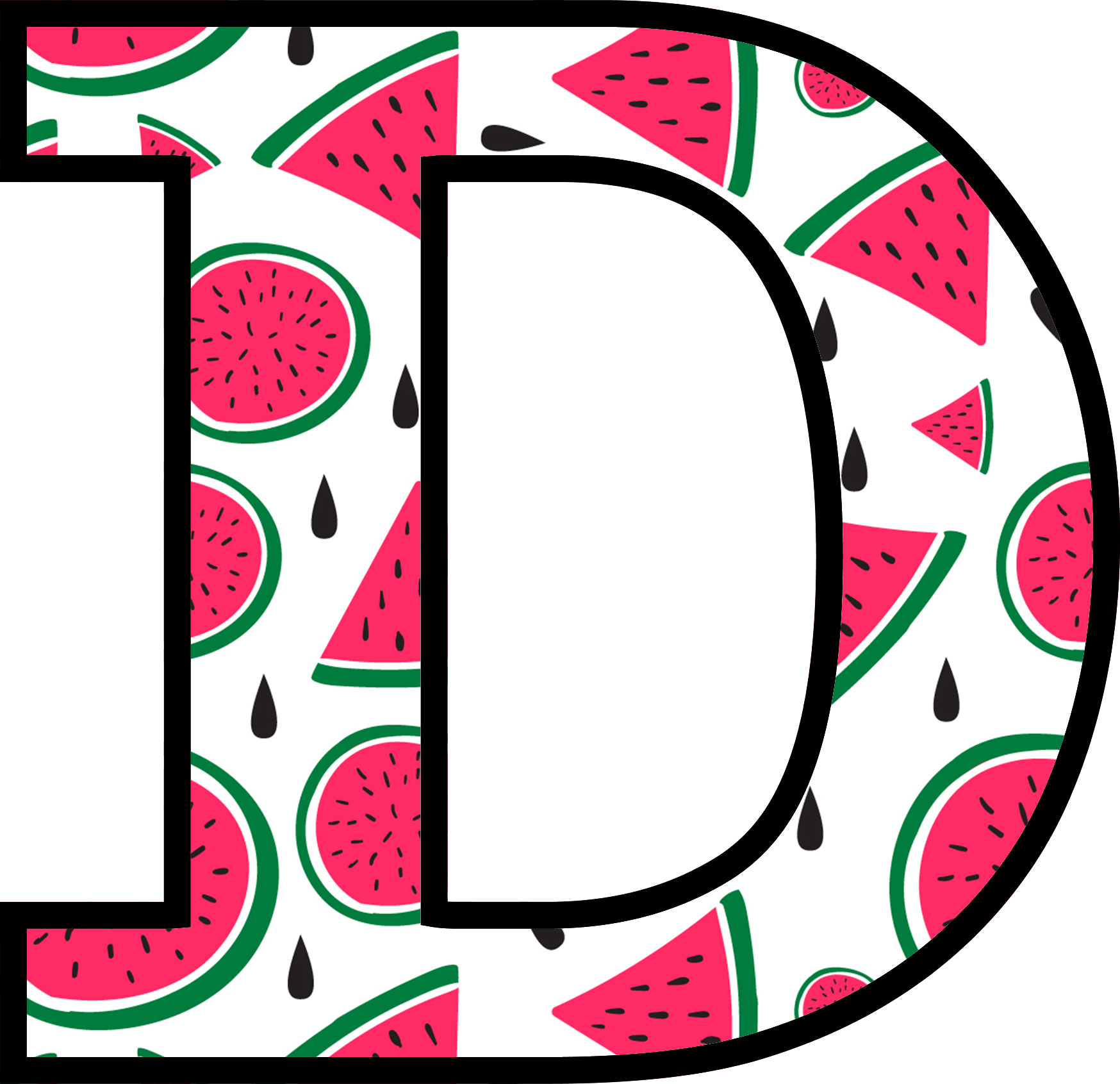 Watermelon Alphabet (4)