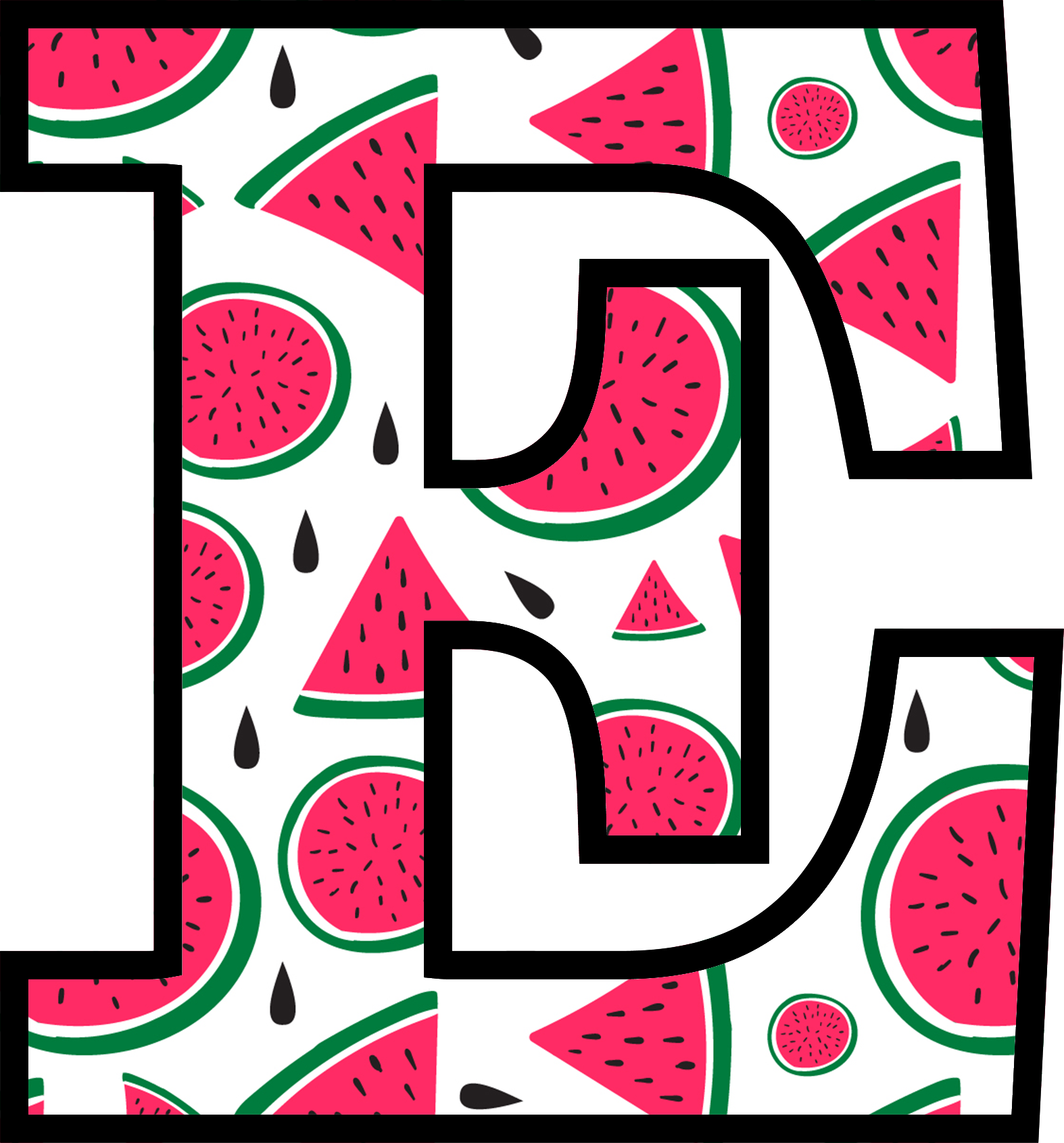 Watermelon Alphabet (5)