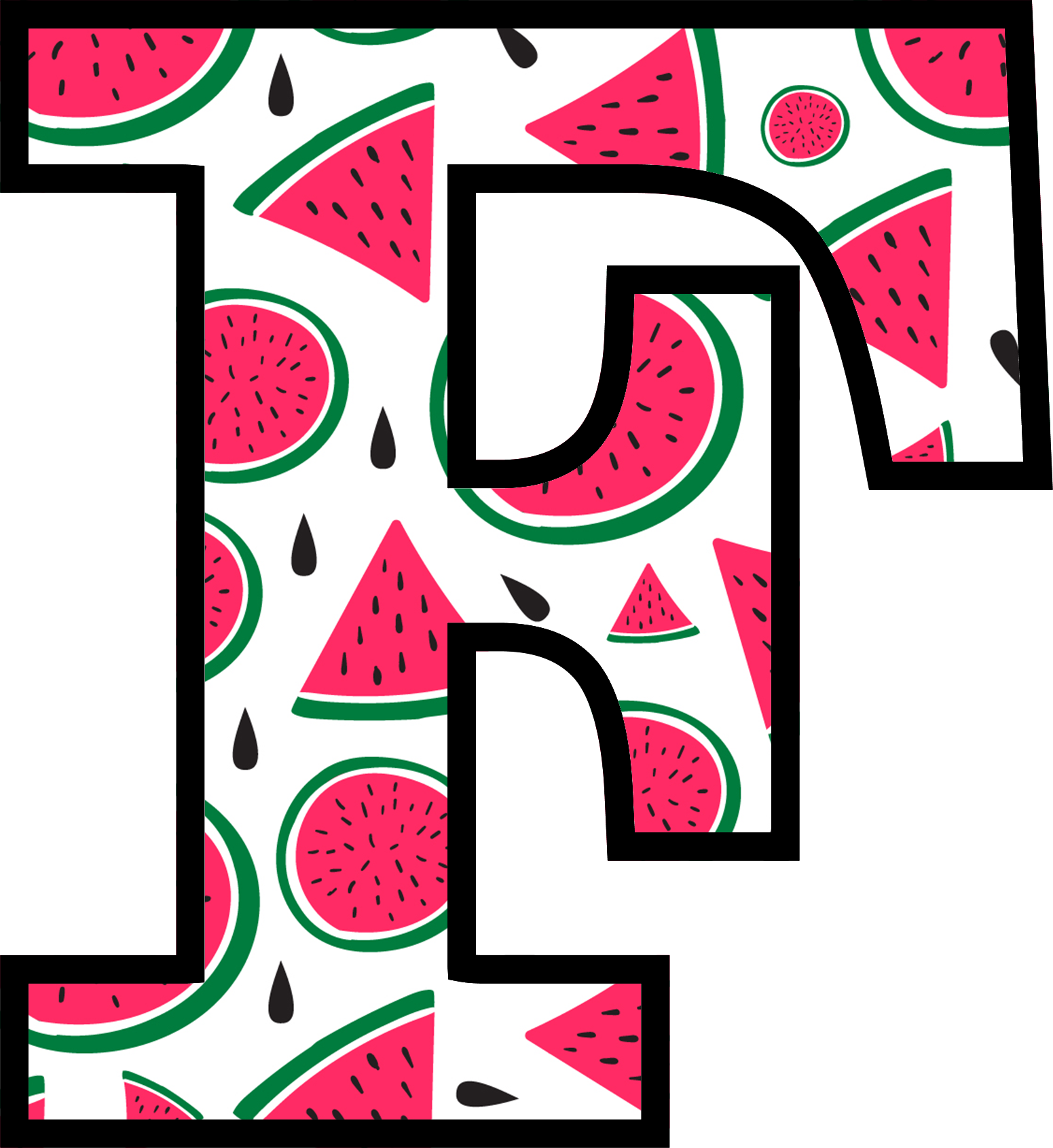 Watermelon Alphabet (6)