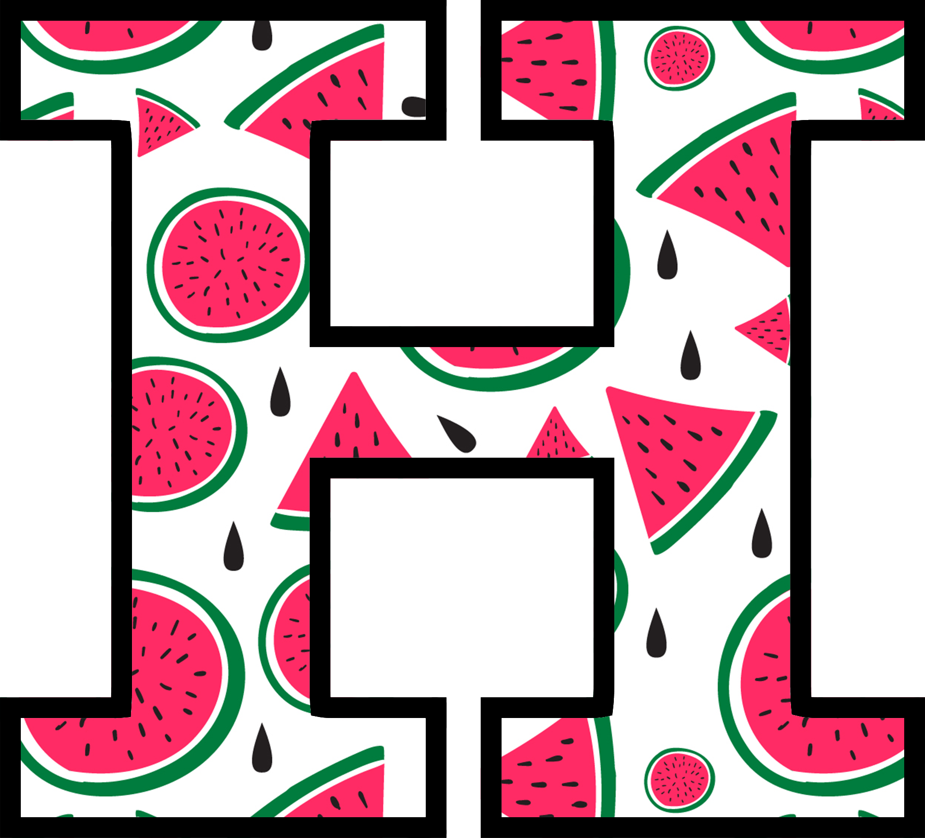 Watermelon Alphabet (8)