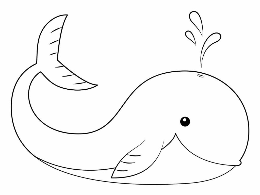 Whales coloring page (3)