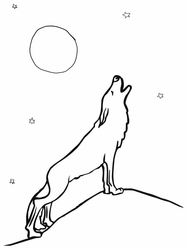 Wolf coloring page (15)