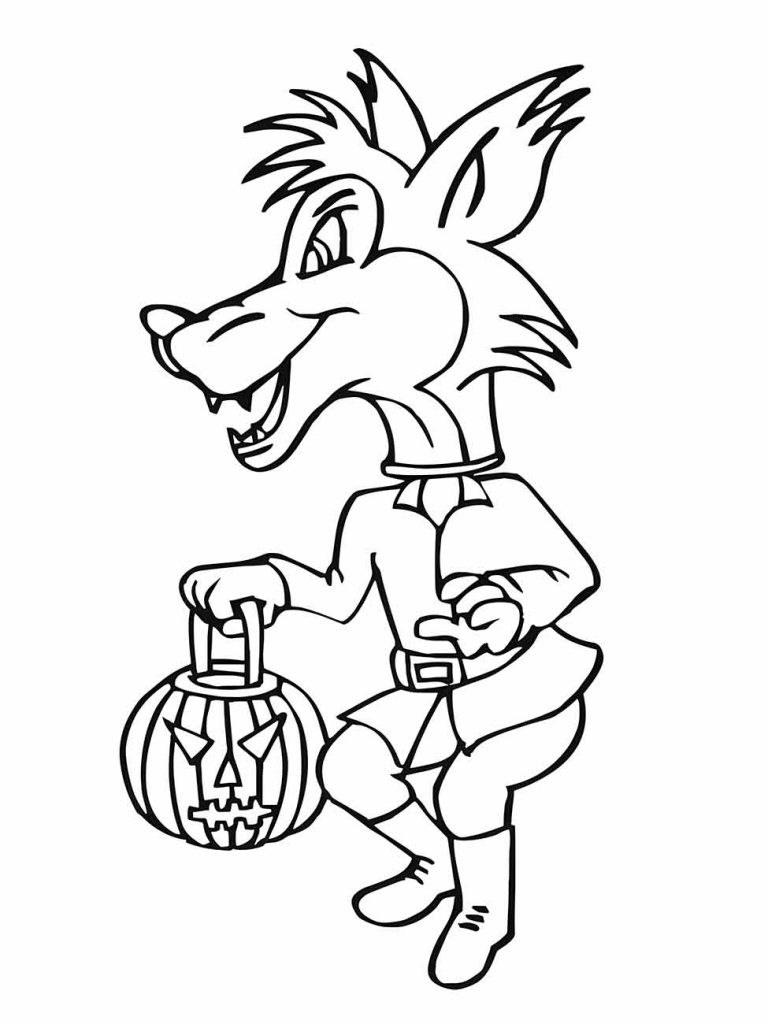 Wolf coloring page (16)