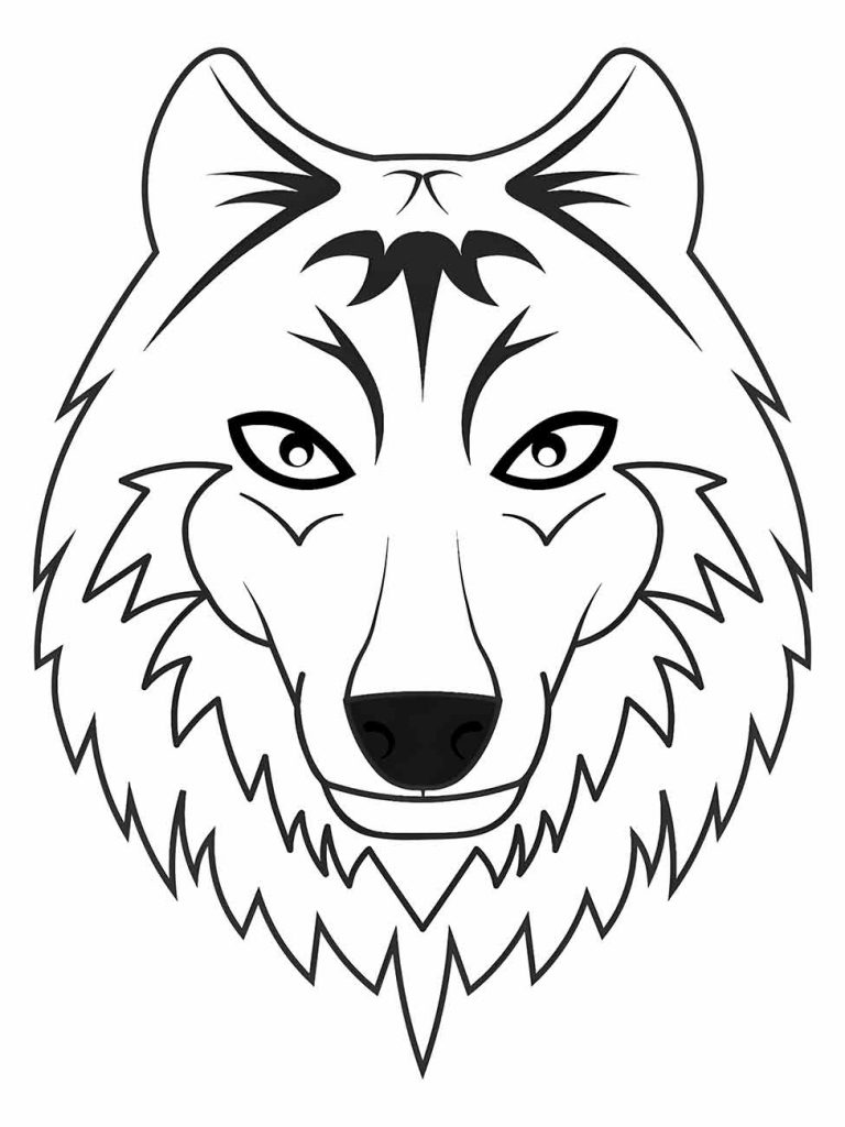 Wolf coloring page (18)