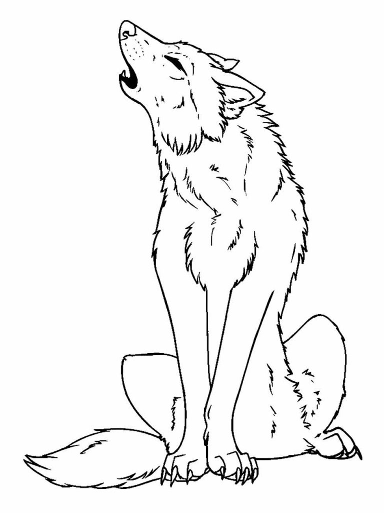 Wolf coloring page (26)