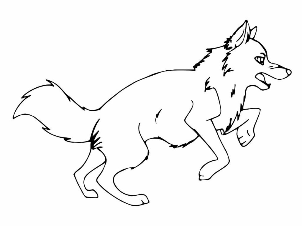 Wolf coloring page (30)