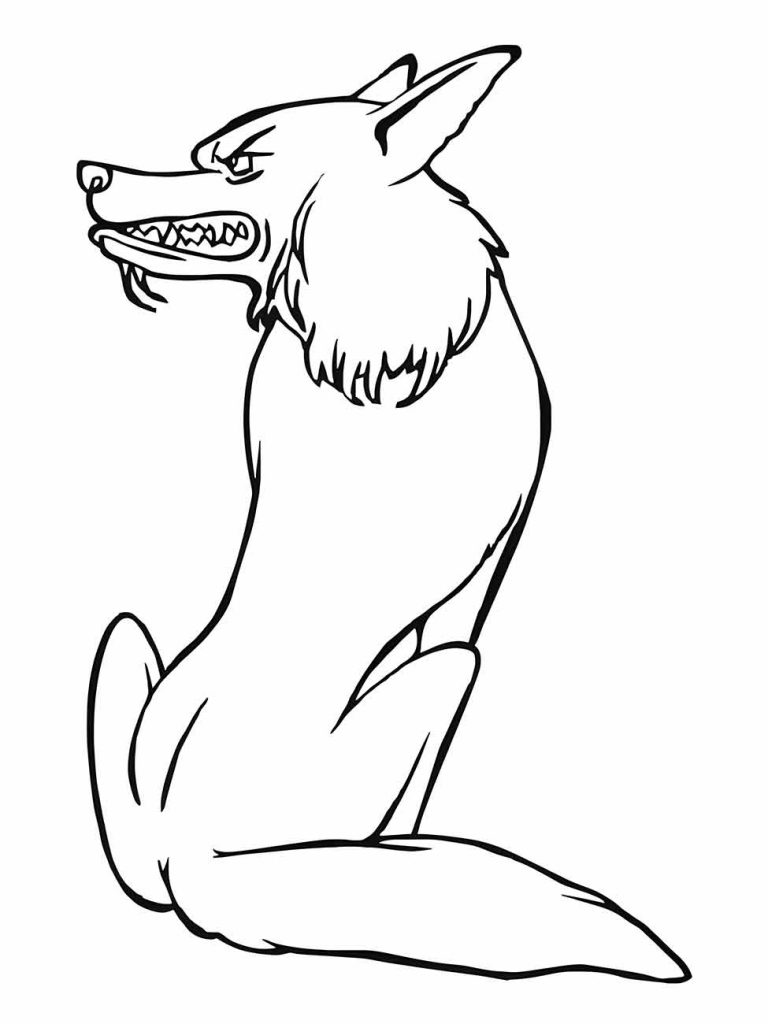 Wolf coloring page (32)