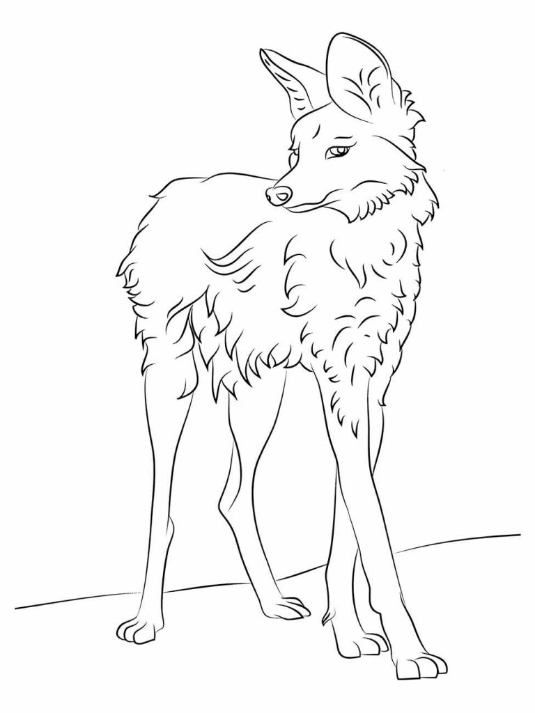 Wolf coloring page (33)