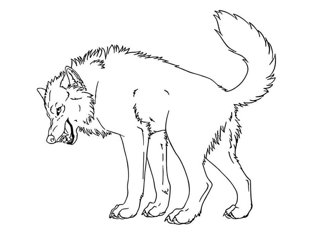 Wolf coloring page (35)