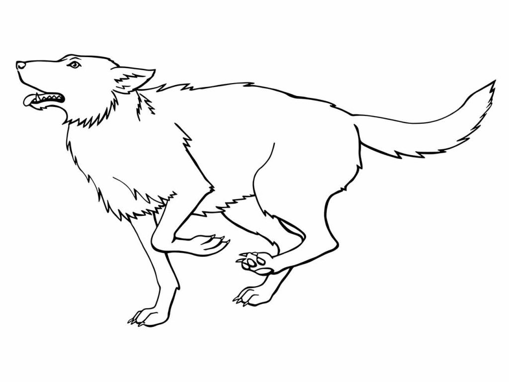 Wolf coloring page (36)