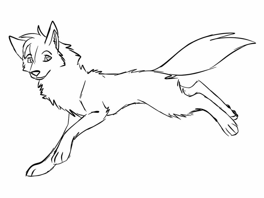 Wolf coloring page (38)