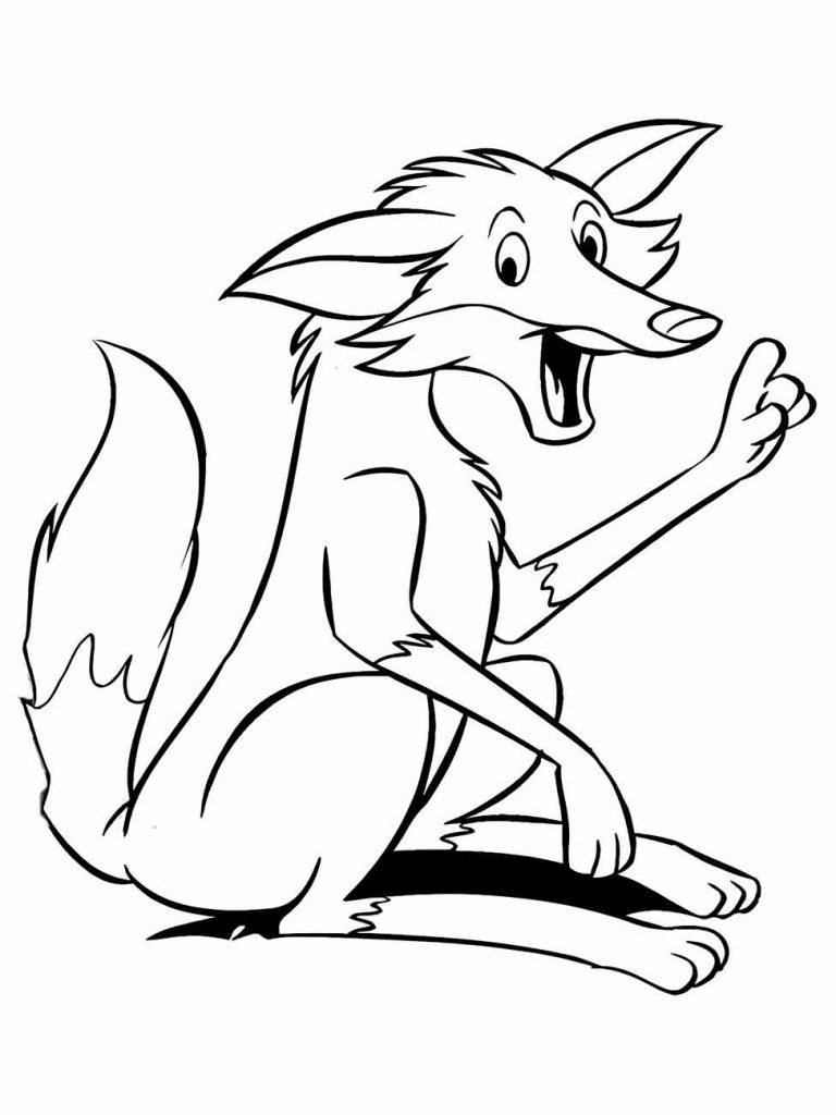 Wolf coloring page (5)