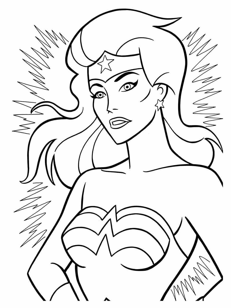 Wonder Woman coloring page (2)