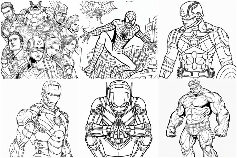 coloringpages Avengers coloring pages