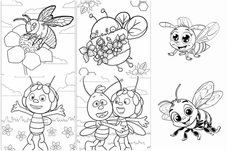 coloringpages Bee coloring pages