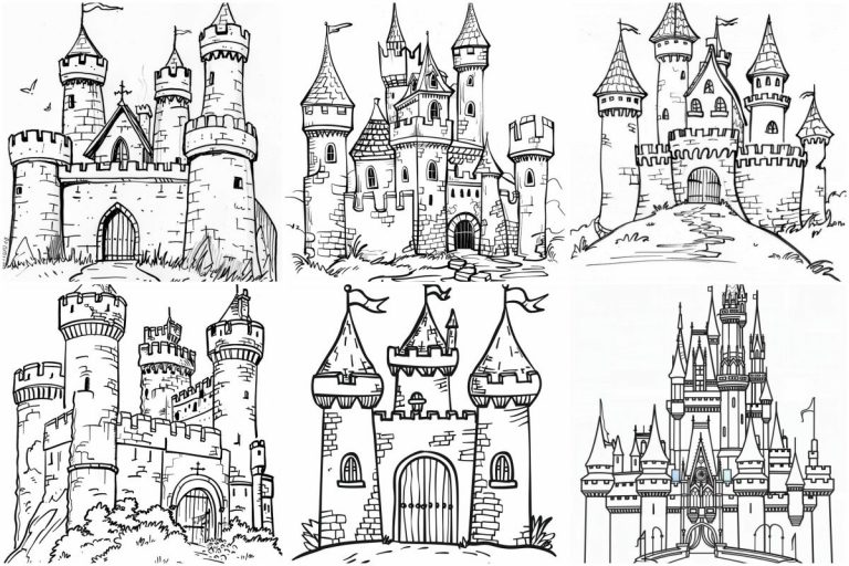 coloringpages Castle coloring pages