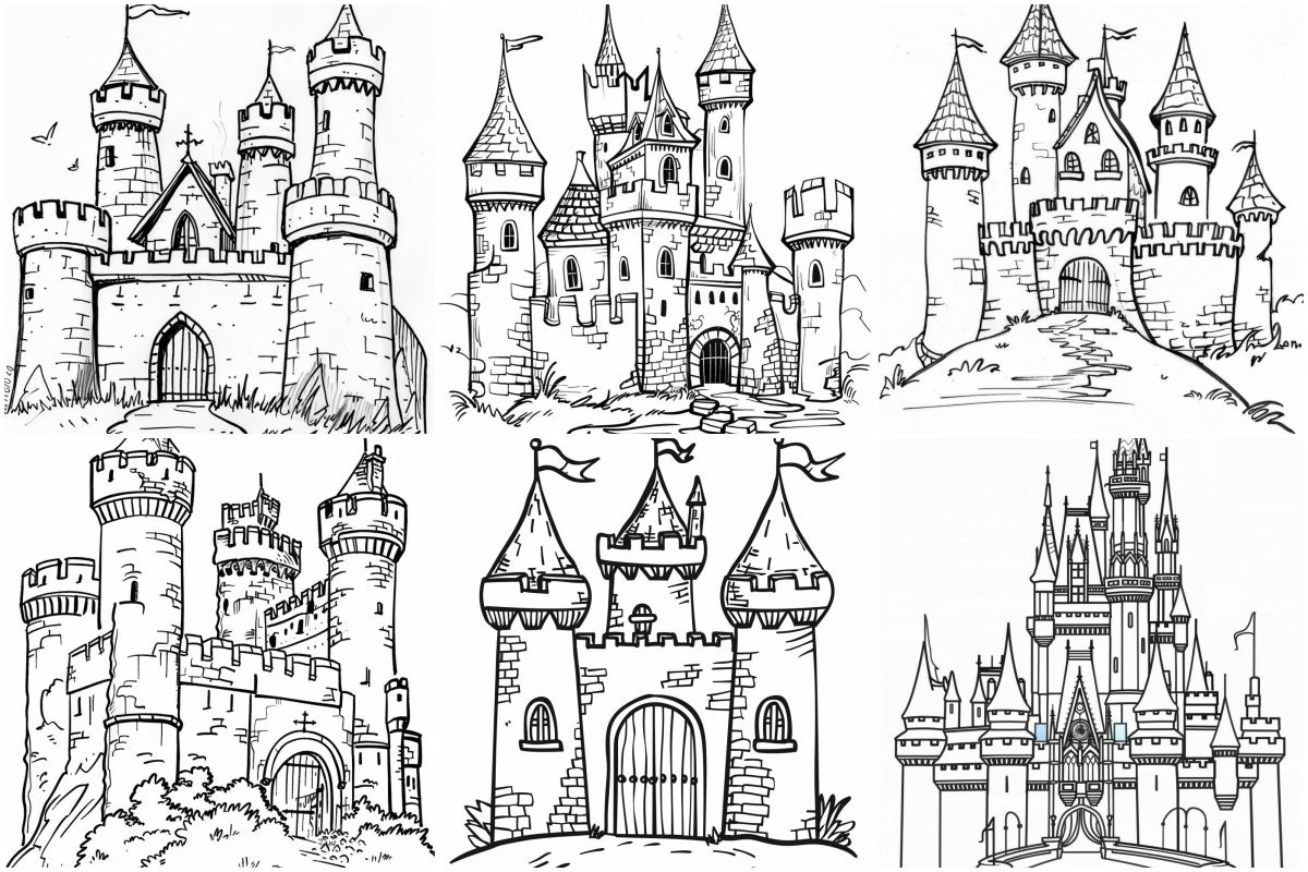 Castle coloring pages