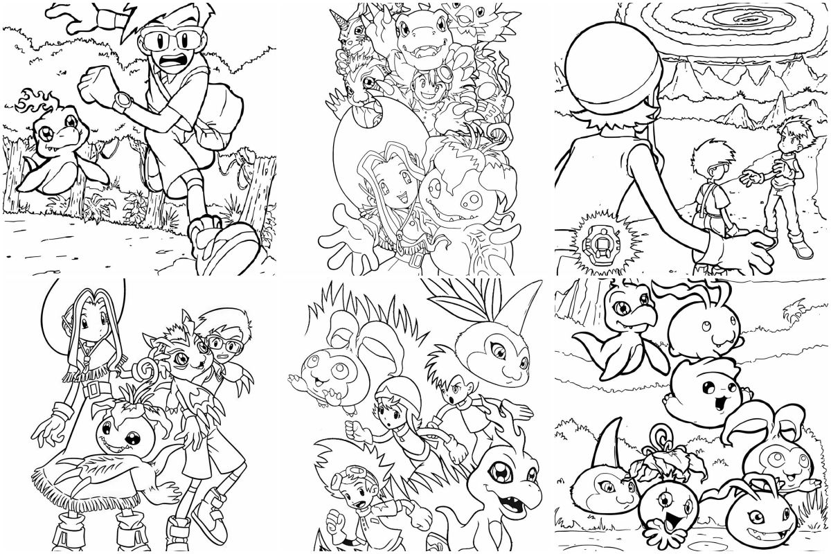 Digimon coloring pages