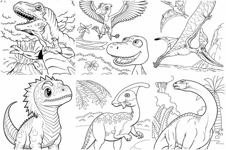 coloringpages Dinossaurs coloring pages